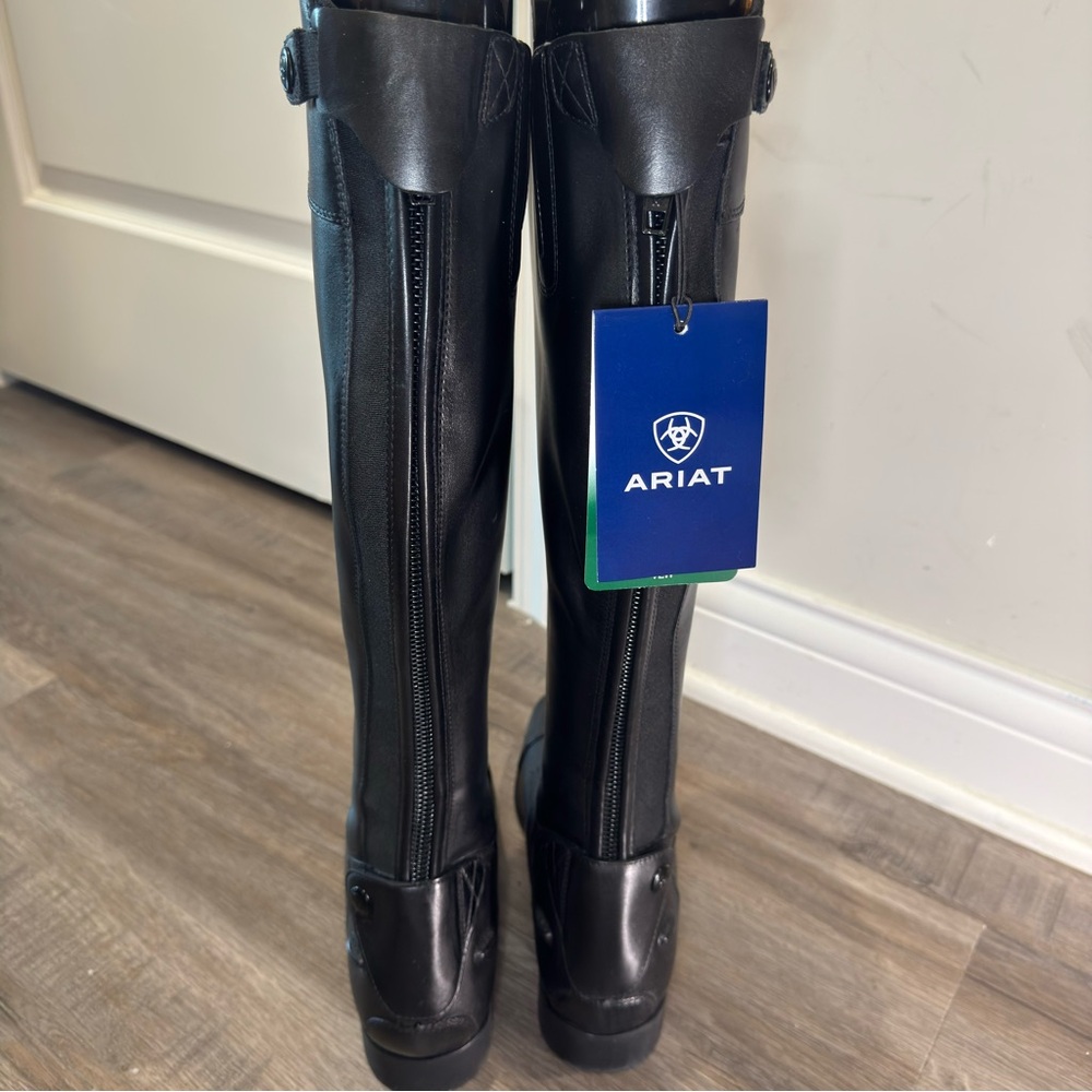 Ariat Palisade Field Tall Riding Black Leather Boots - Picture 13 of 16